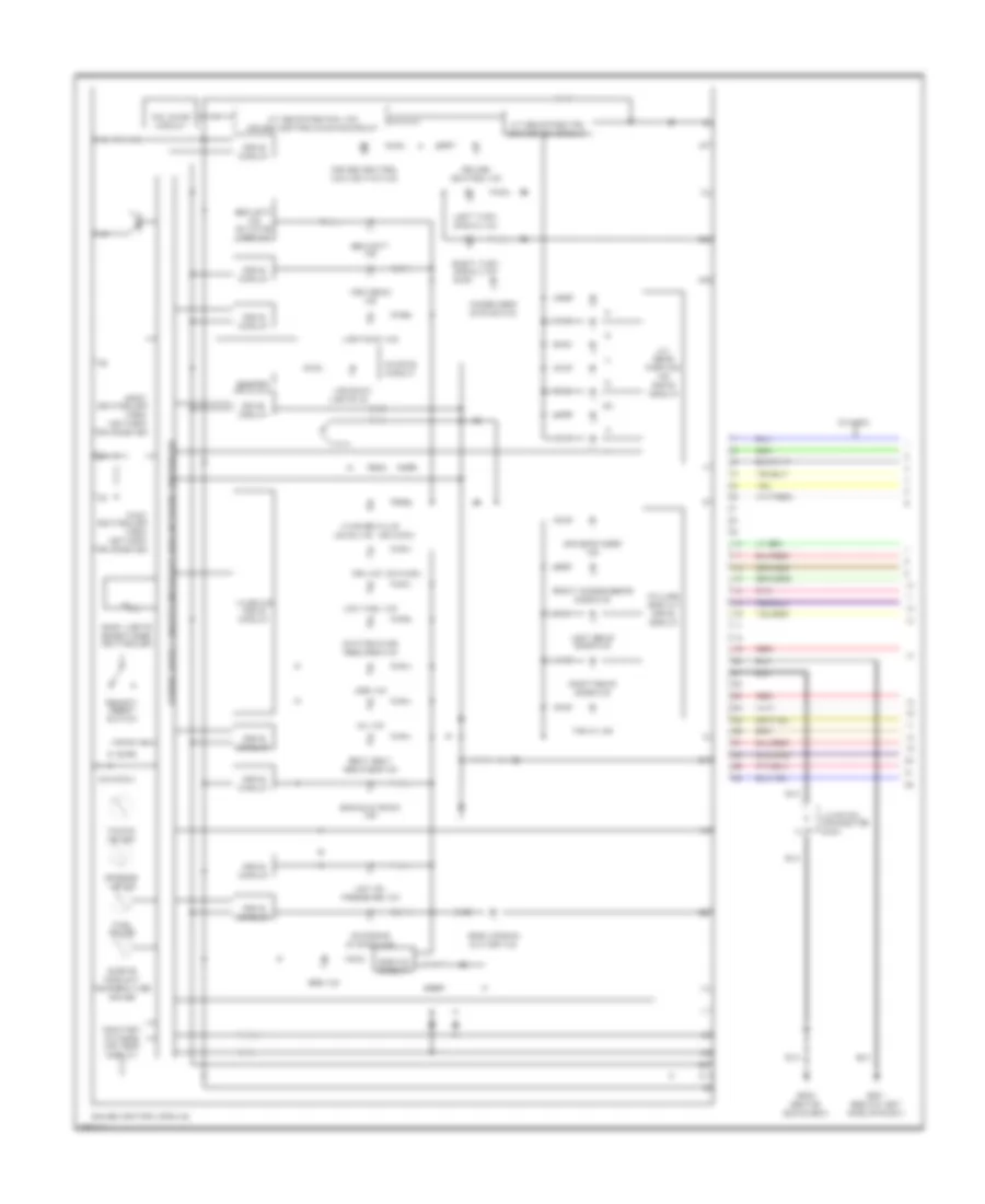 2.4L, Электросхема панели приборов (1 из 2) для Honda Accord DX 2004