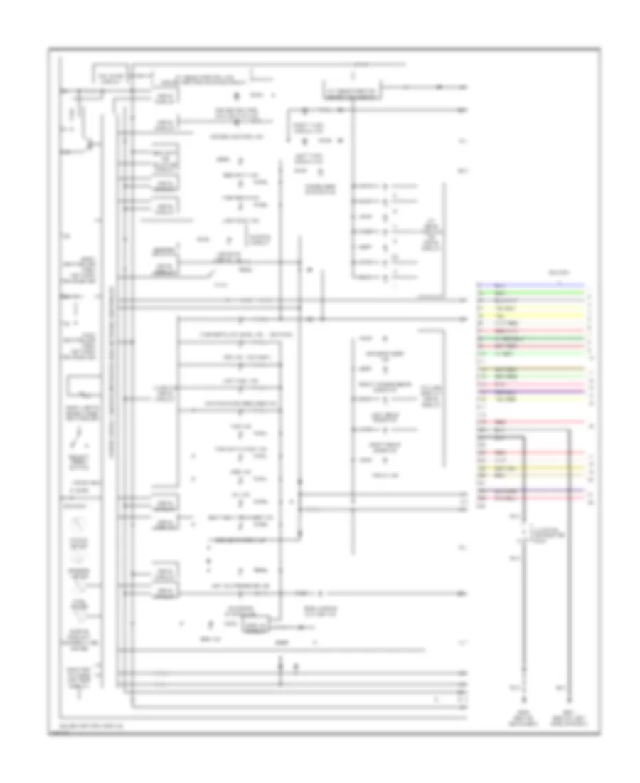 3.0L, Электросхема панели приборов (1 из 2) для Honda Accord DX 2004