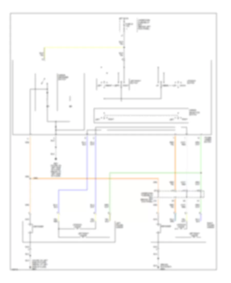 Электросхема привода зеркал, Канада для Honda Accord DX 2004