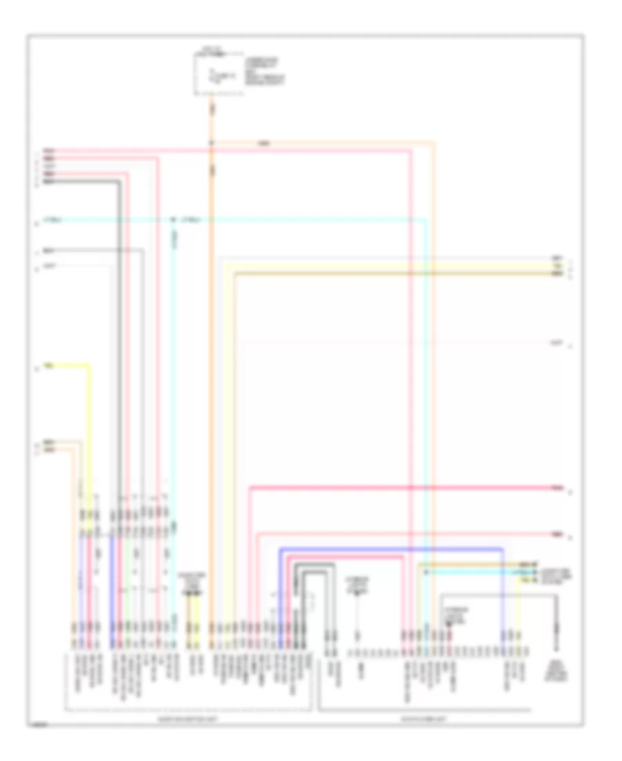 Rear Seat Entertainment Wiring Diagram, withNavigation & RES Широкий (2 из 3) для Honda Odyssey LX 2014