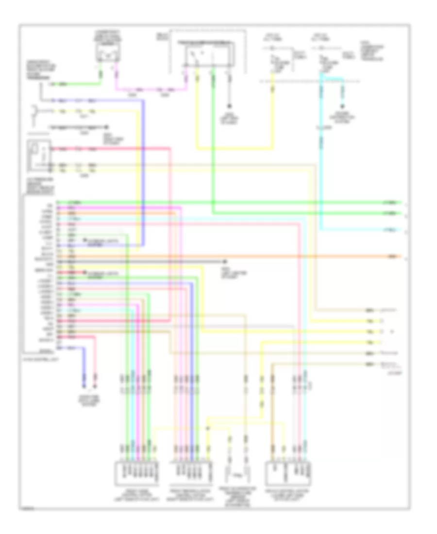 Электросхема кондиционера с ручный управлением (1 из 3) для Honda Odyssey LX 2014