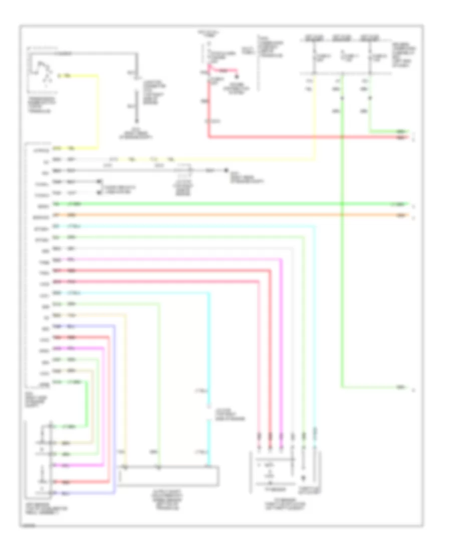 Электросхема системы круизконтроля (1 из 2) для Honda Odyssey LX 2014