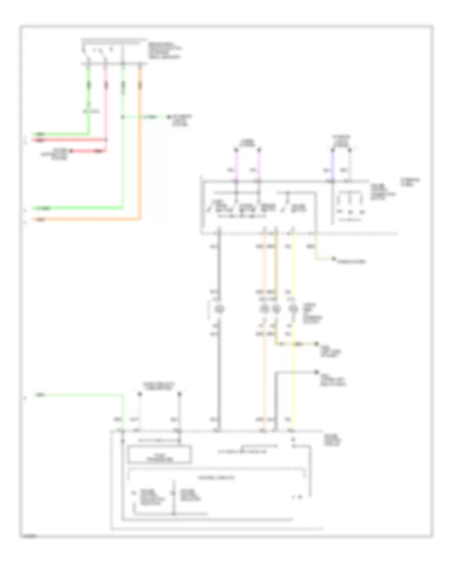 Электросхема системы круизконтроля (2 из 2) для Honda Odyssey LX 2014