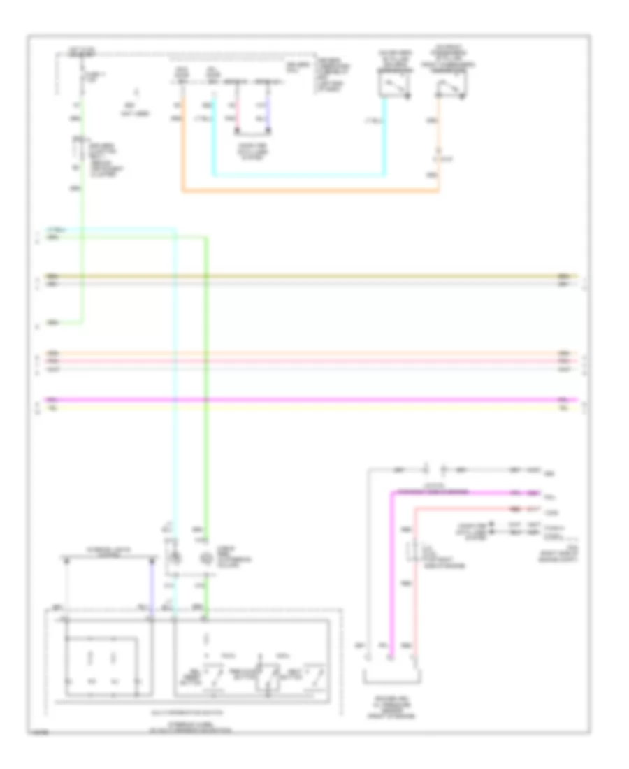 Электросхема панели приборов (2 из 3) для Honda Odyssey LX 2014