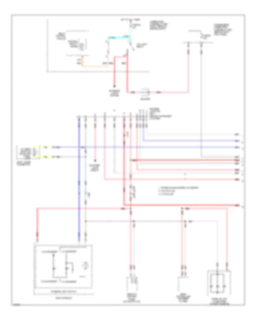 Электросхема подсветки приборов (1 из 5) для Honda Odyssey LX 2014