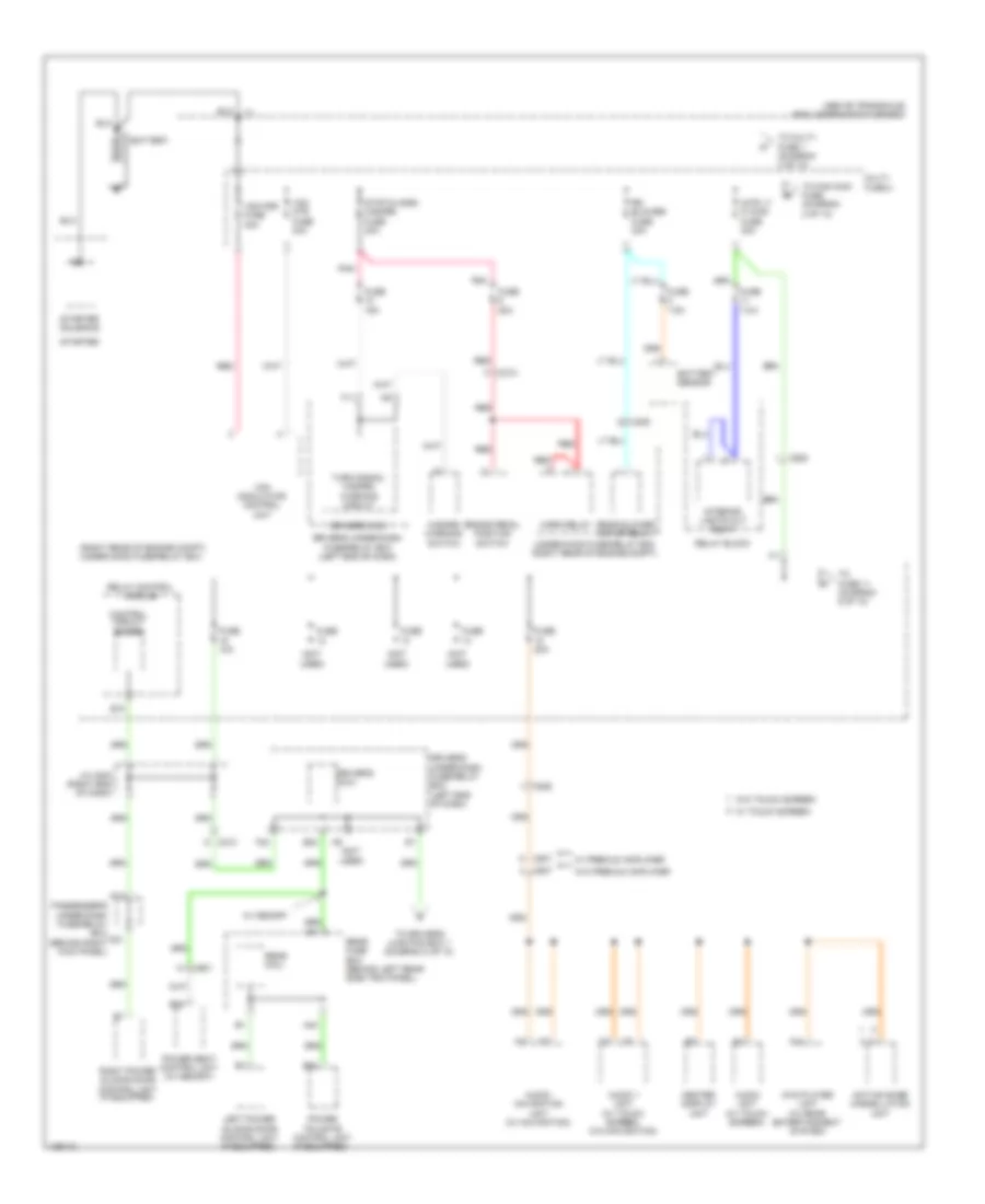 Электросхема блока предохранителей и реле (1 из 10) для Honda Odyssey LX 2014