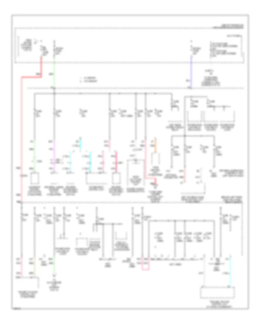 Электросхема блока предохранителей и реле (4 из 10) для Honda Odyssey LX 2014