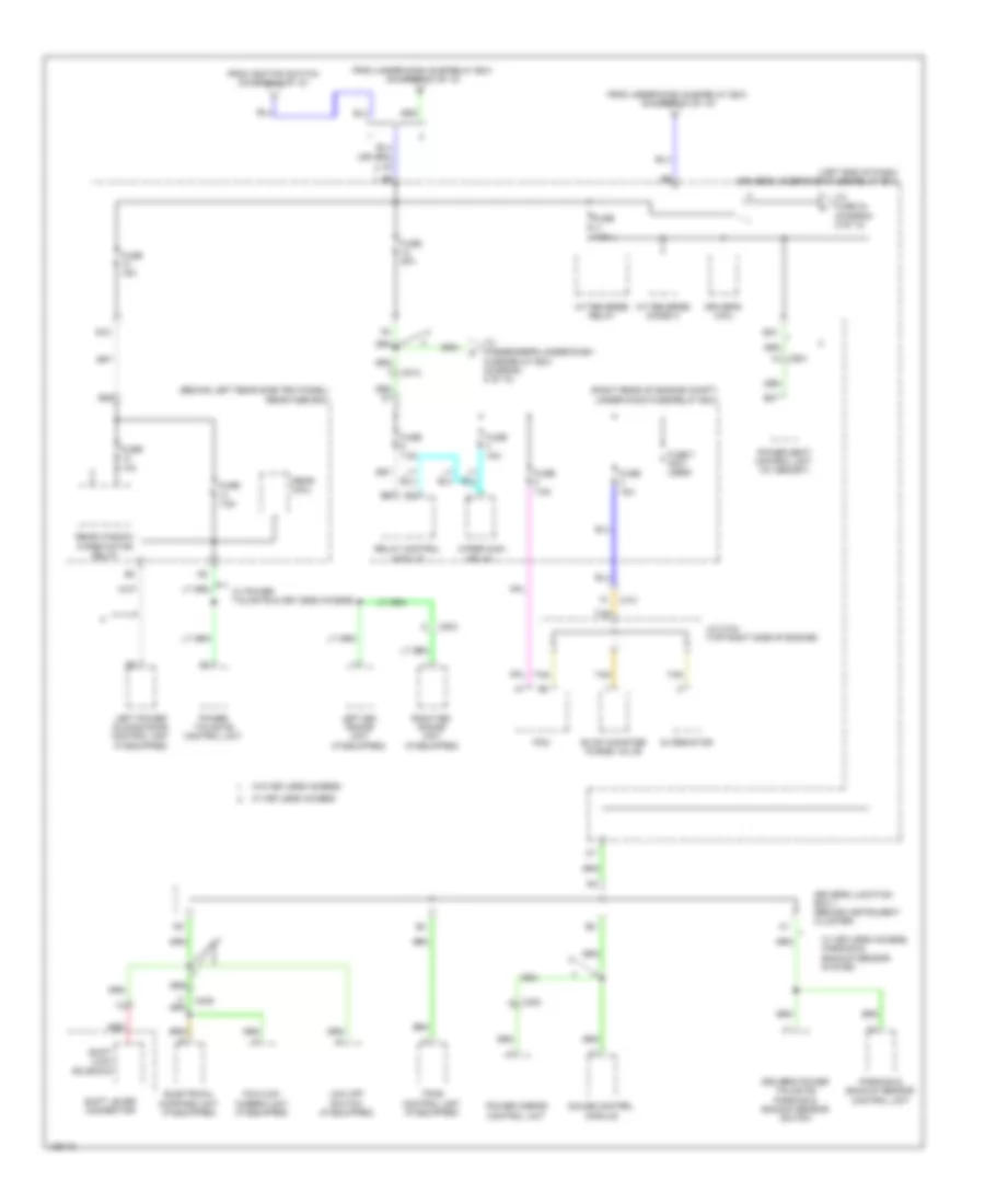 Электросхема блока предохранителей и реле (7 из 10) для Honda Odyssey LX 2014