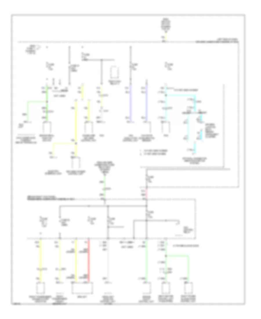 Электросхема блока предохранителей и реле (8 из 10) для Honda Odyssey LX 2014