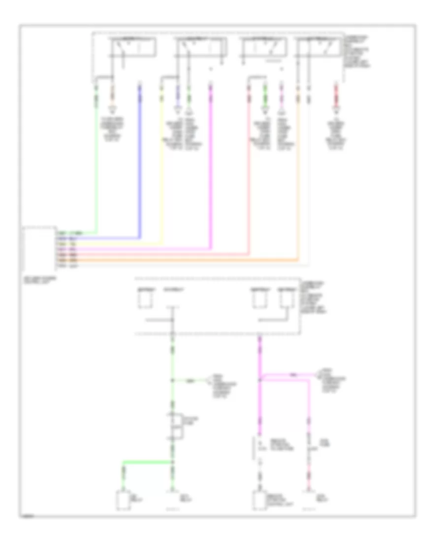 Электросхема блока предохранителей и реле (10 из 10) для Honda Odyssey LX 2014
