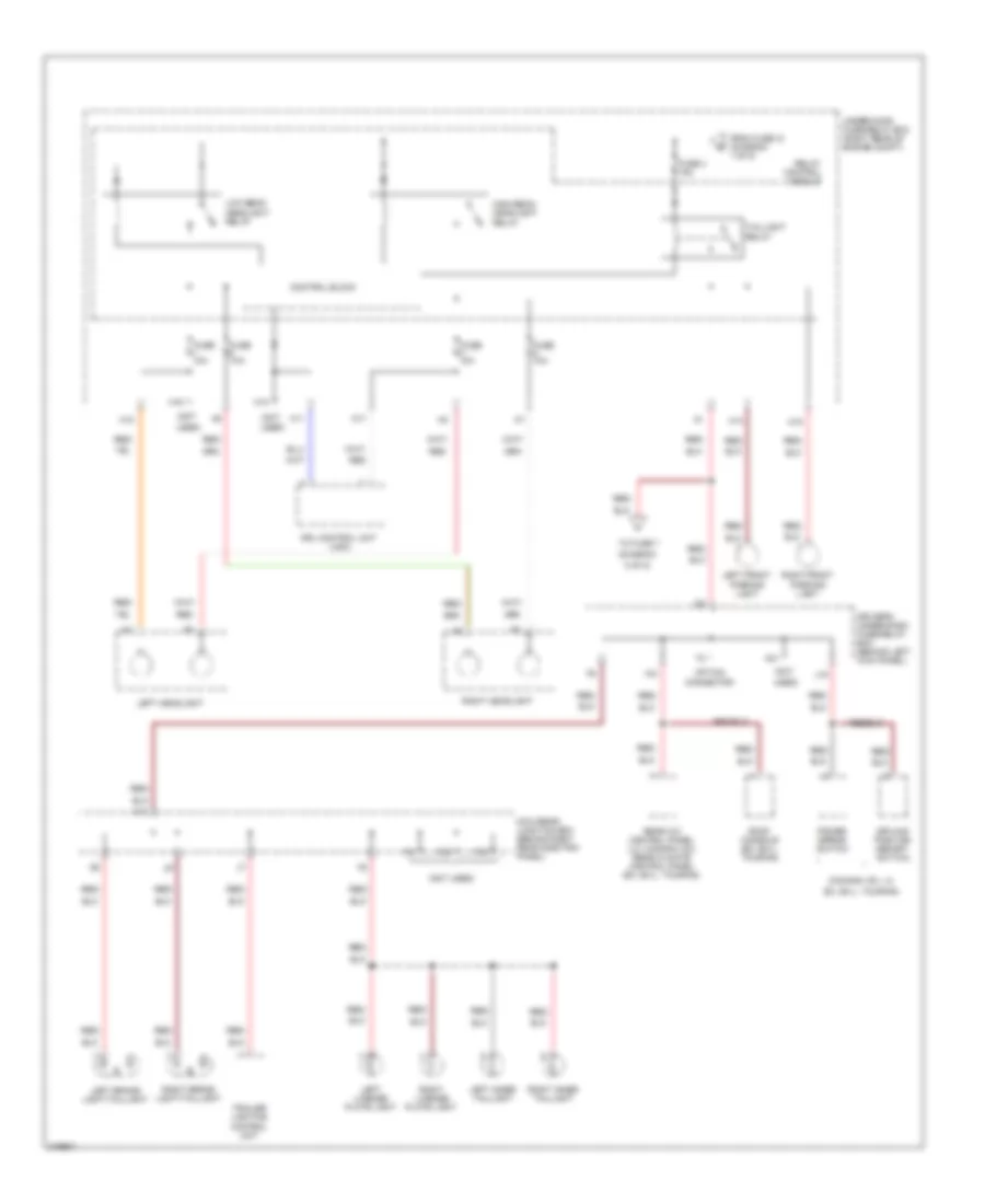 Электросхема блока предохранителей и реле (7 из 8) для Honda Odyssey LX 2009