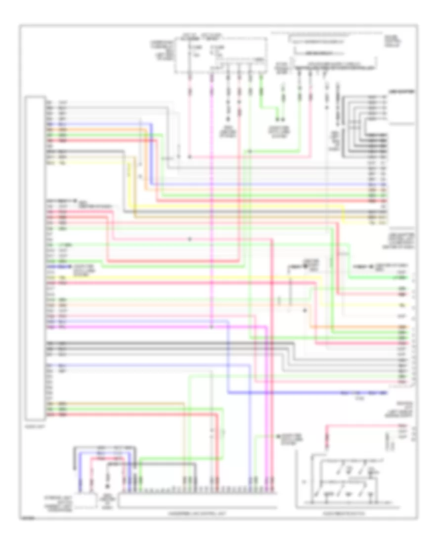 Radio Wiring Diagram, USA EX & CANADA without Навигация (1 из 2) для Honda CR-Z 2011