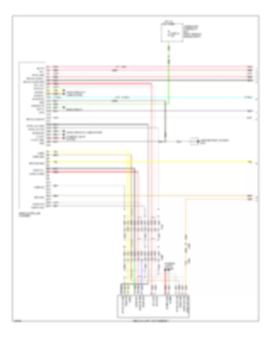 Rear Seat Entertainment Wiring Diagram, withNavigation & RES Широкий (1 из 3) для Honda Odyssey Touring 2014