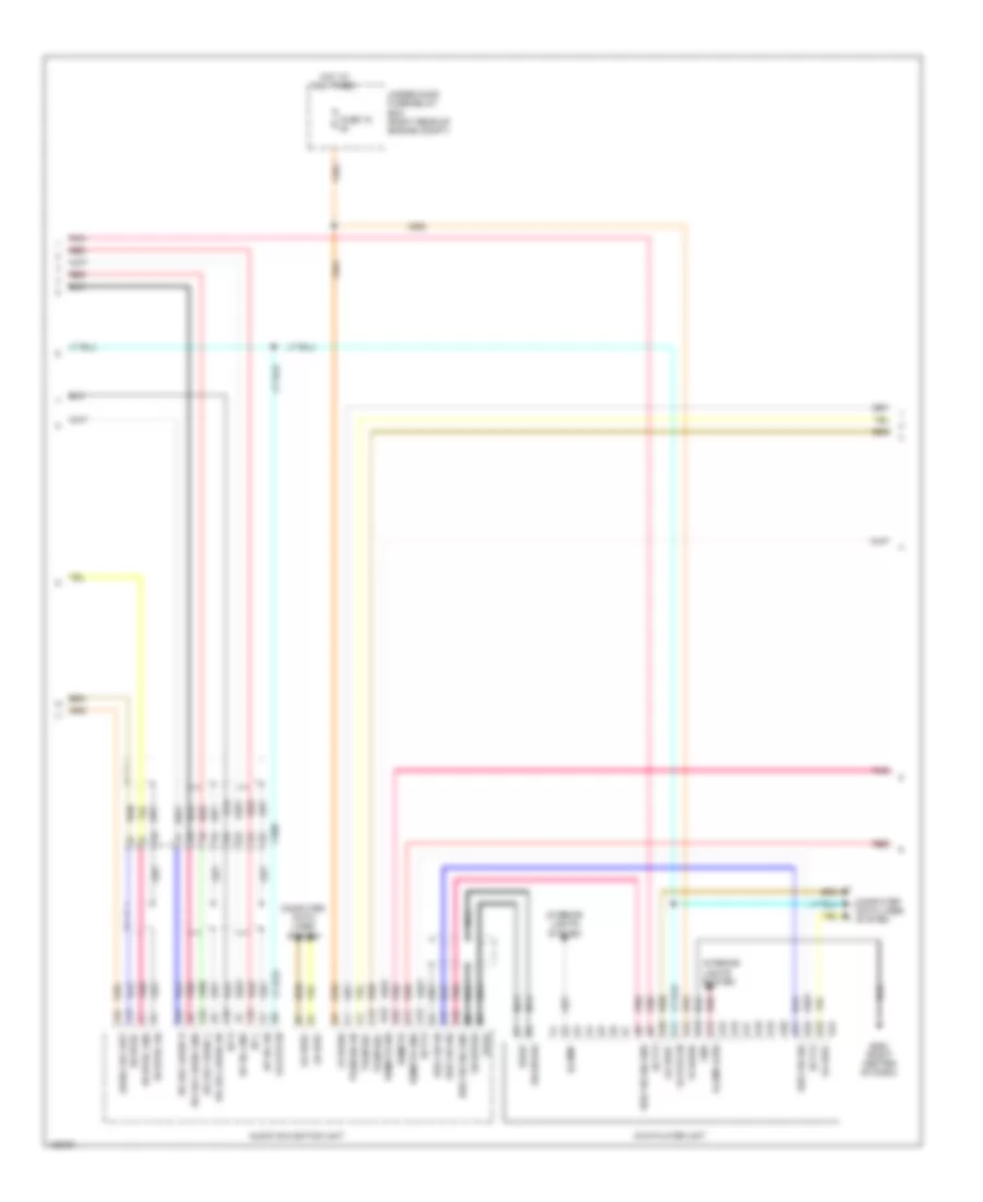 Rear Seat Entertainment Wiring Diagram, withNavigation & RES Широкий (2 из 3) для Honda Odyssey Touring 2014
