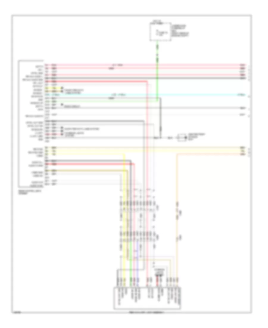 Rear Seat Entertainment Wiring Diagram, withNavigation & without RES Широкий (1 из 3) для Honda Odyssey Touring 2014