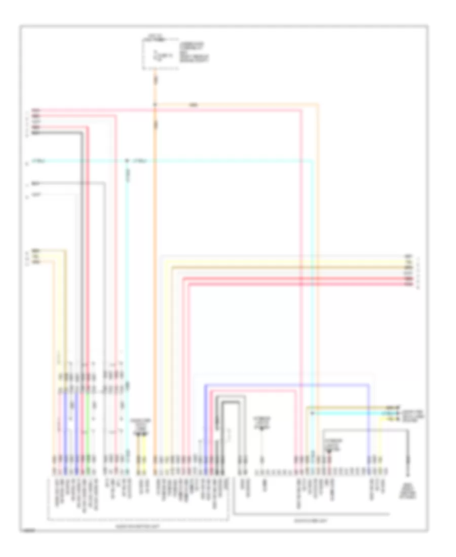 Rear Seat Entertainment Wiring Diagram, withNavigation & without RES Широкий (2 из 3) для Honda Odyssey Touring 2014