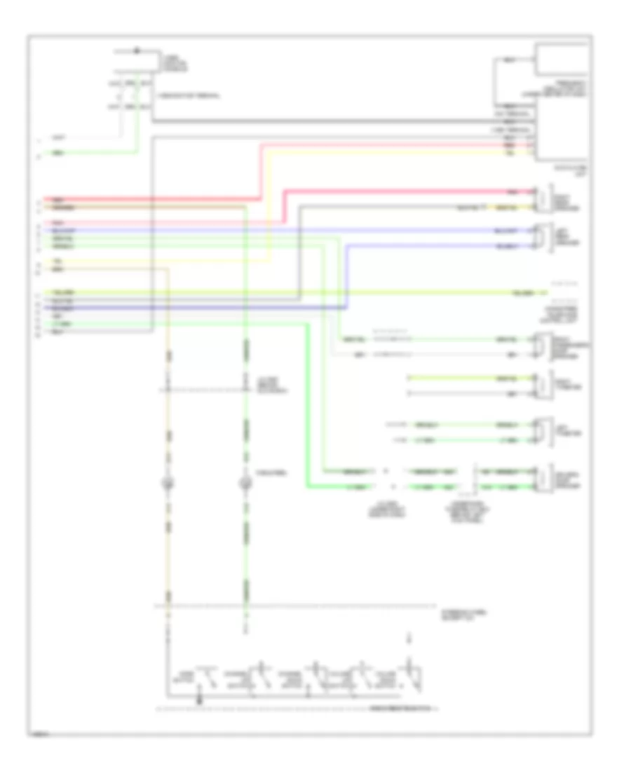 2.4L, Rear Seat Entertainment Wiring Diagram, DX, LX, EX Sedan & A/T Coupe (2 из 2) для Honda Accord LX 2004