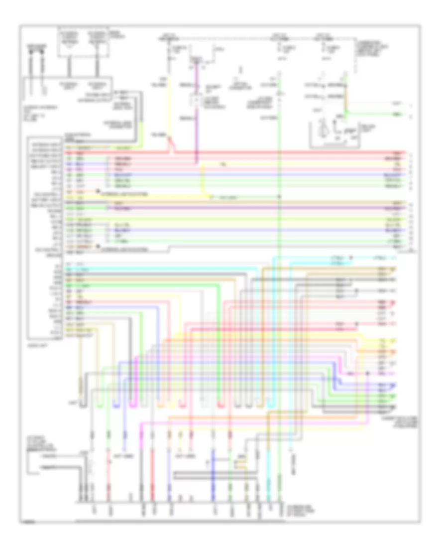 2.4L, Rear Seat Entertainment Wiring Diagram, EX-L Sedan & A/T Coupe (1 из 2) для Honda Accord LX 2004