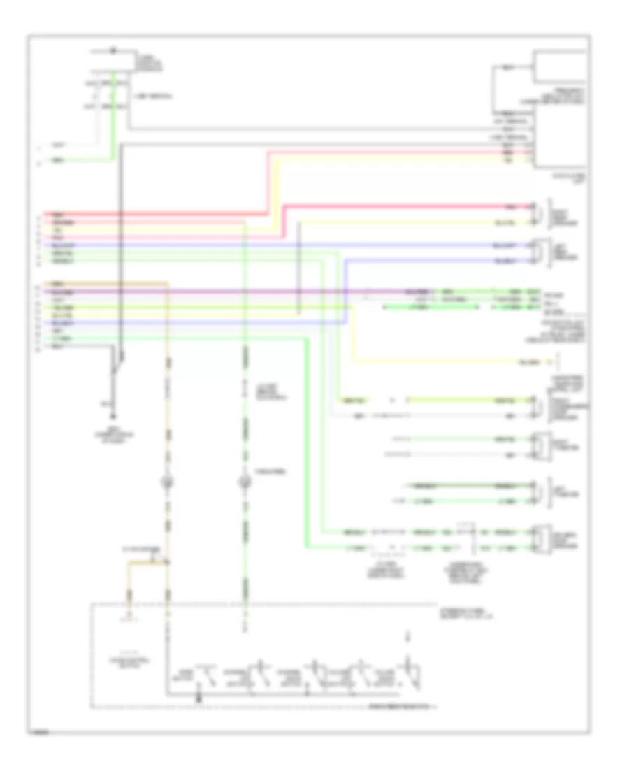 2.4L, Rear Seat Entertainment Wiring Diagram, EX-L Sedan & A/T Coupe (2 из 2) для Honda Accord LX 2004