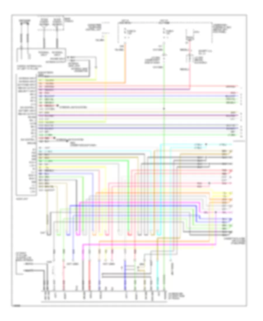 3.0L, Radio Wiring Diagram, EX-L Sedan & A/T Coupe (1 из 2) для Honda Accord LX 2004