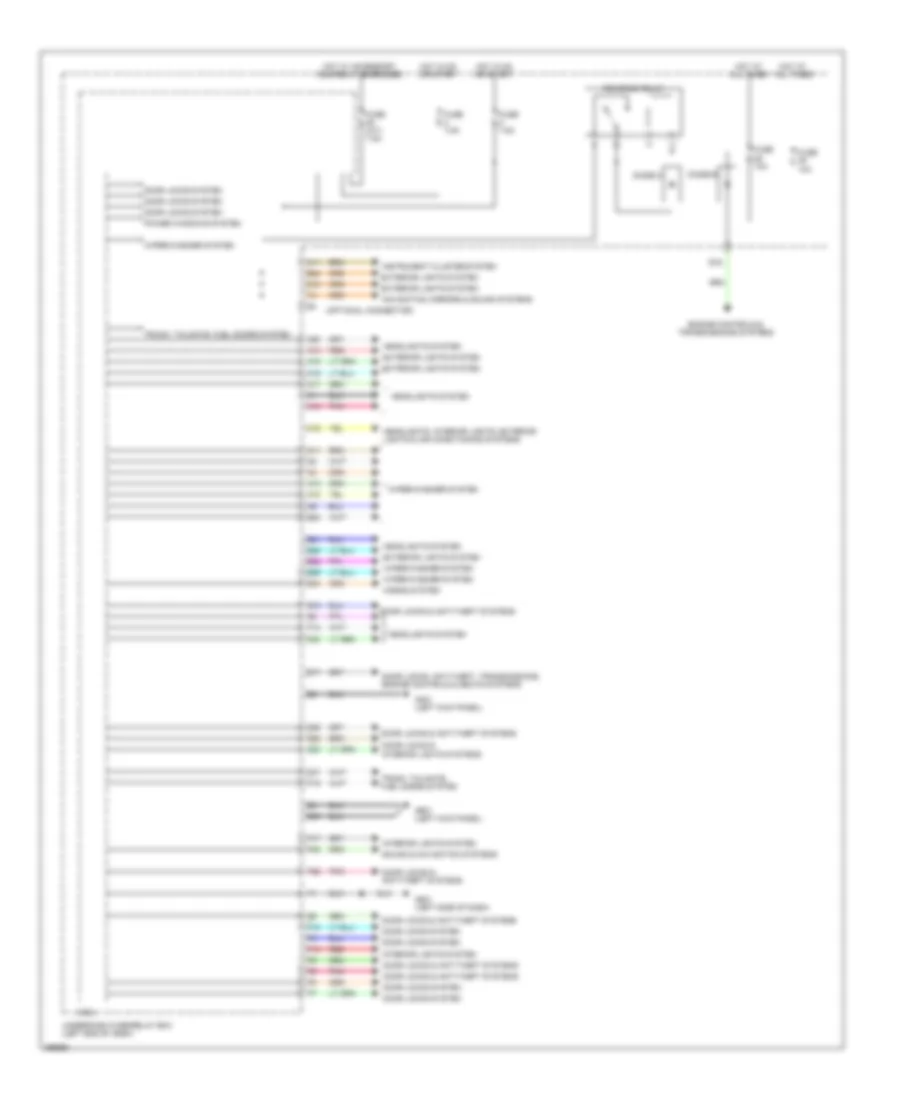 Электросхема блоков управления кузовом (1 из 2) для Honda Accord LX 2013