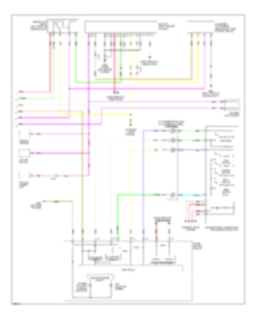 адаптивная Электросхема системы круизконтроля (2 из 2) для Honda Accord LX 2013