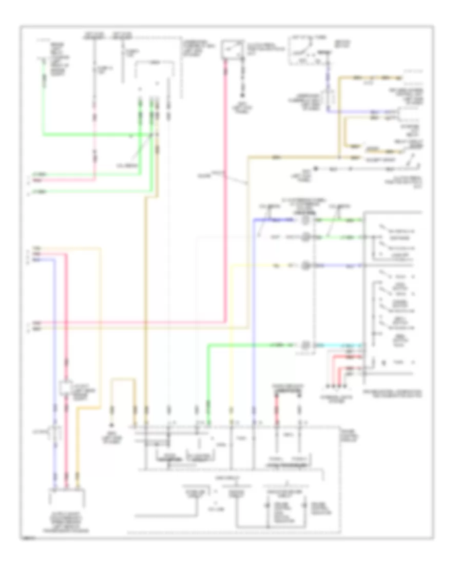 Электросхема системы круизконтроля (2 из 2) для Honda Accord LX 2013