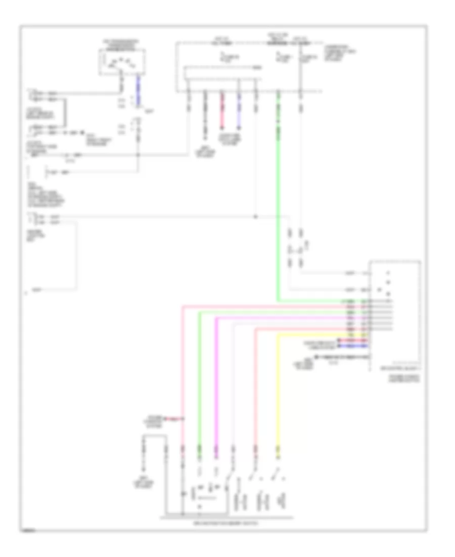 Электросхема системы памяти (2 из 2) для Honda Accord LX 2013