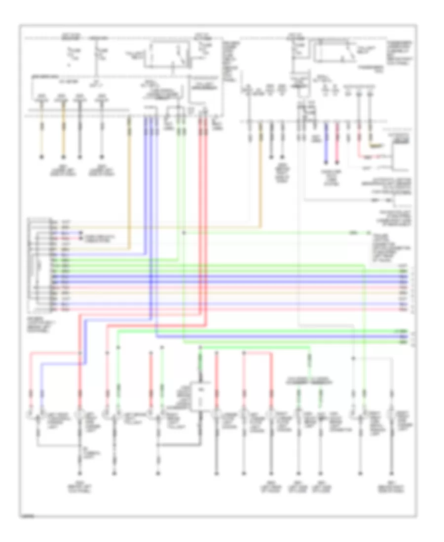 Электросхема внешнего освещения (1 из 2) для Honda Accord EX 2008
