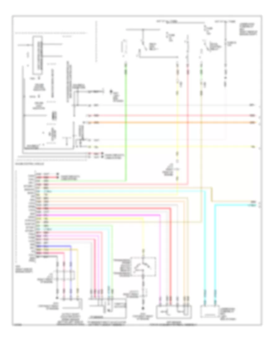 Электросхема системы круизконтроля (1 из 2) для Honda Pilot EX 2014