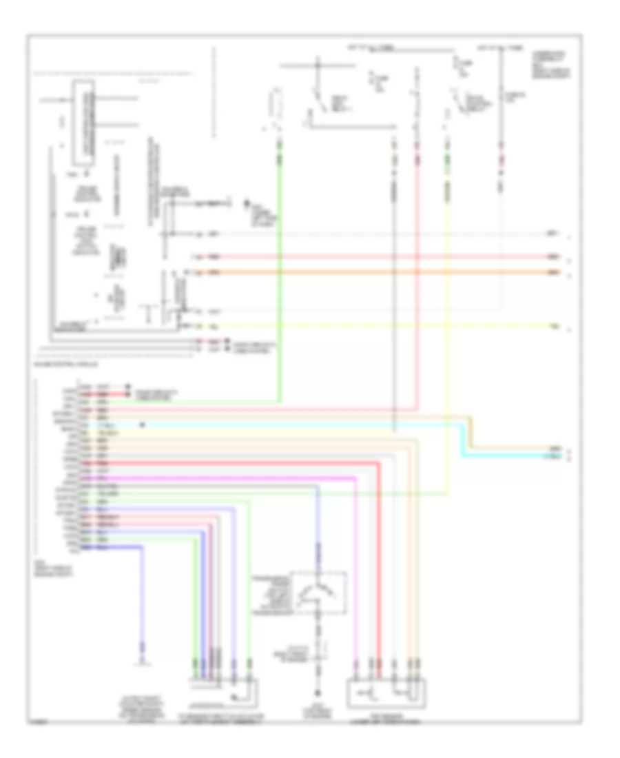Электросхема системы круизконтроля (1 из 2) для Honda Pilot LX 2009