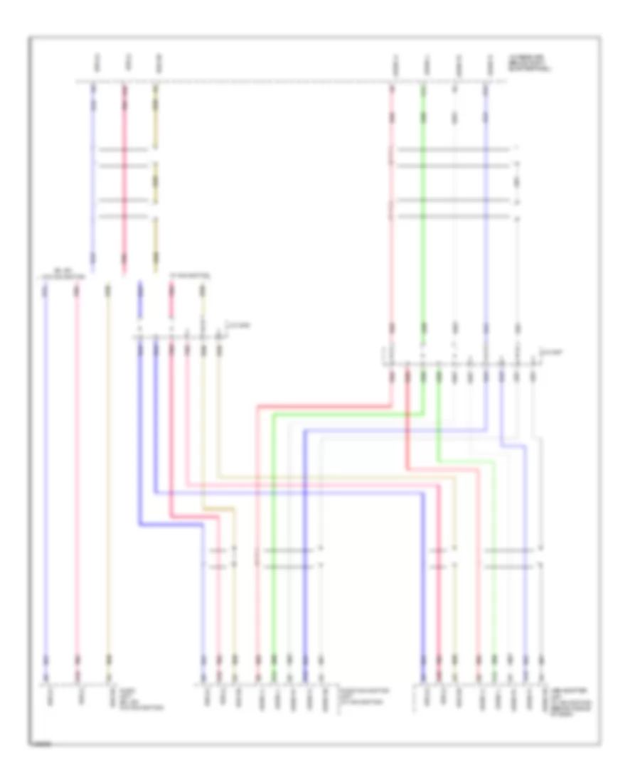 Схема Аудио GA-NET Bus/GA-NET для Honda Element LX 2011