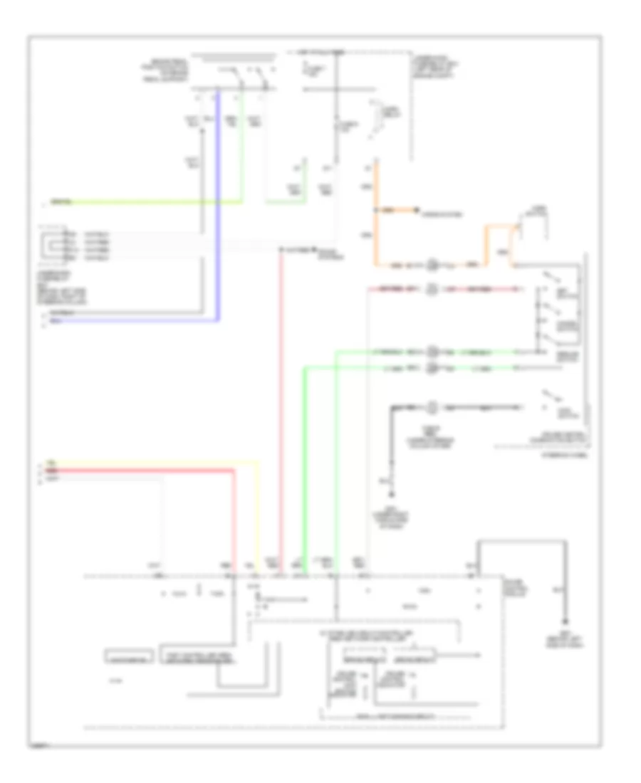 Электросхема системы круизконтроля (2 из 2) для Honda Element LX 2011