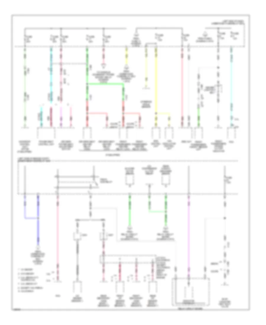 Электросхема блока предохранителей и реле, кроме гибрида (3 из 6) для Honda Accord Hybrid 2014
