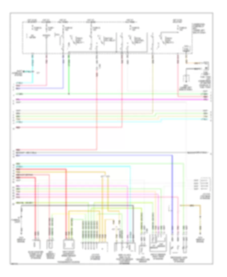 1.5L, Электросхема системы управления двигателем (4 из 5) для Honda Fit 2011
