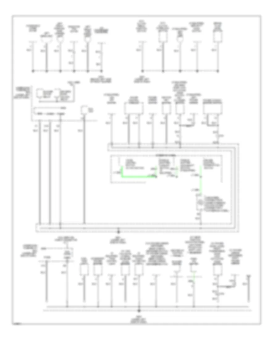 Электросхема подключение массы заземления (2 из 3) для Honda Fit 2011