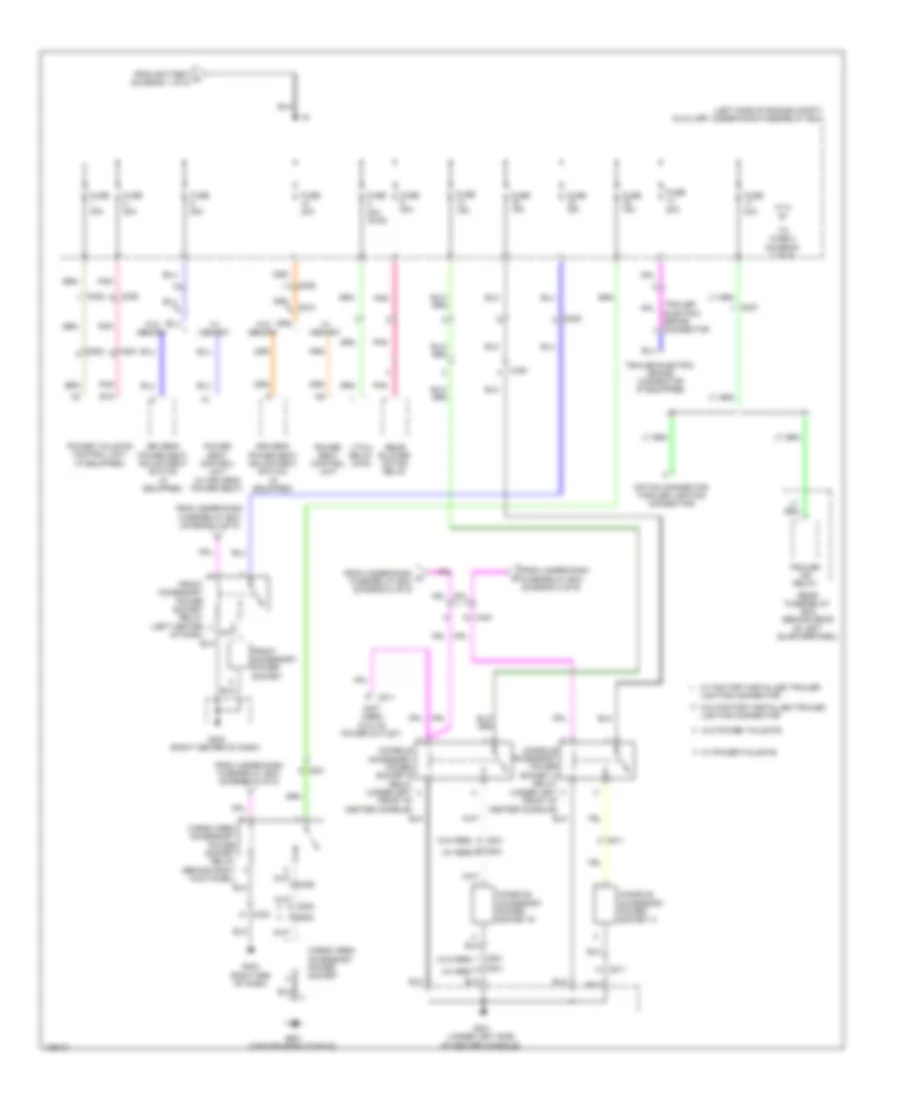 Электросхема блока предохранителей и реле (2 из 9) для Honda Pilot LX 2014