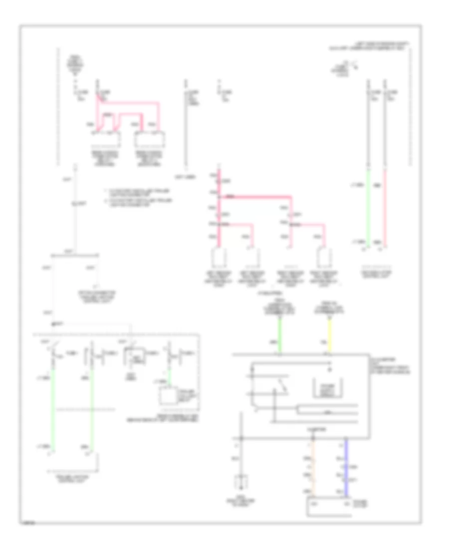 Электросхема блока предохранителей и реле (3 из 9) для Honda Pilot LX 2014