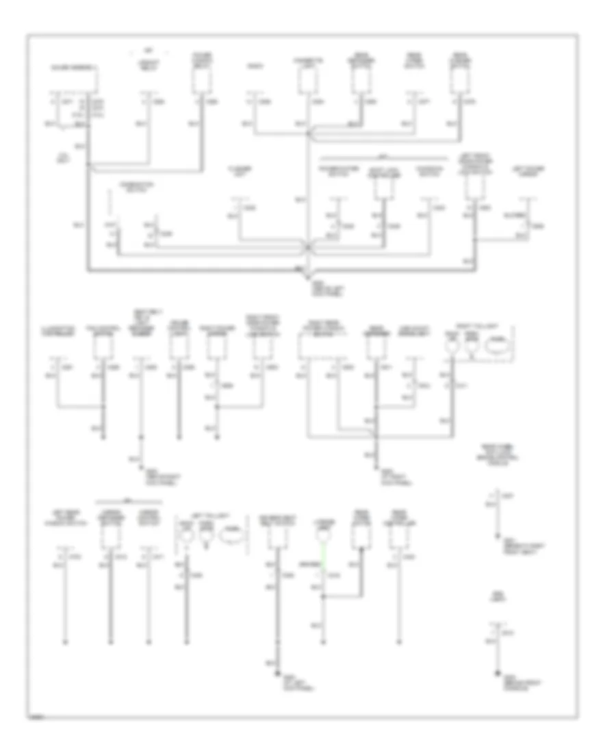 Электросхема подключение массы заземления (3 из 3) для Honda Passport DX 1996