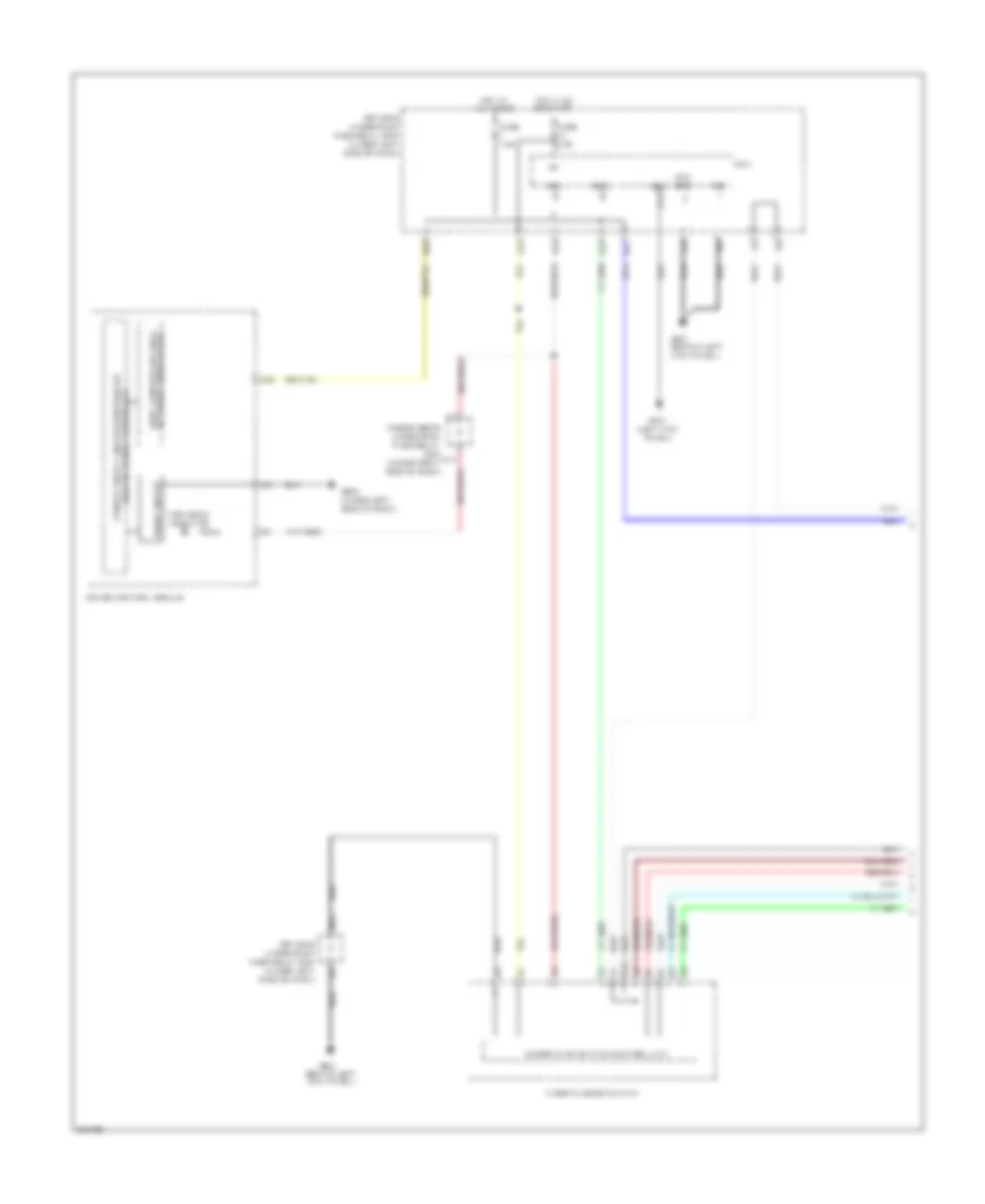 Электросхема фар, кроме туризма без по DRL (1 из 2) для Honda Odyssey LX 2006