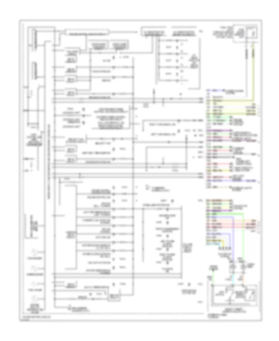 Электросхема панели приборов (1 из 2) для Honda Odyssey LX 2006