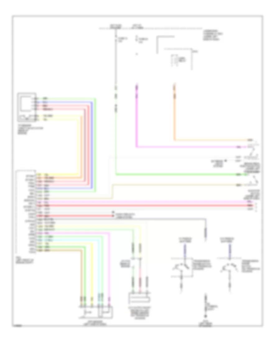 Электросхема системы круизконтроля (1 из 2) для Honda Insight EX 2011