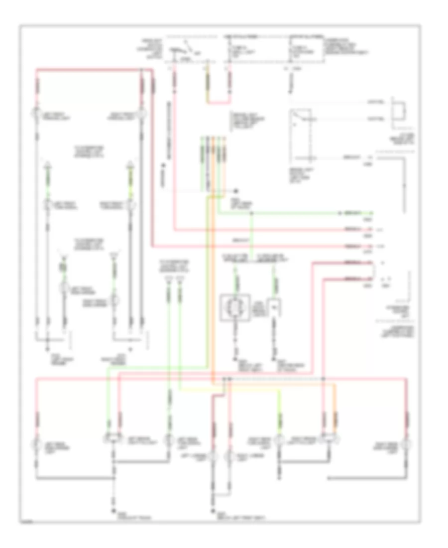 Электросхема внешнего освещения (1 из 2) для Honda Prelude Si 1996