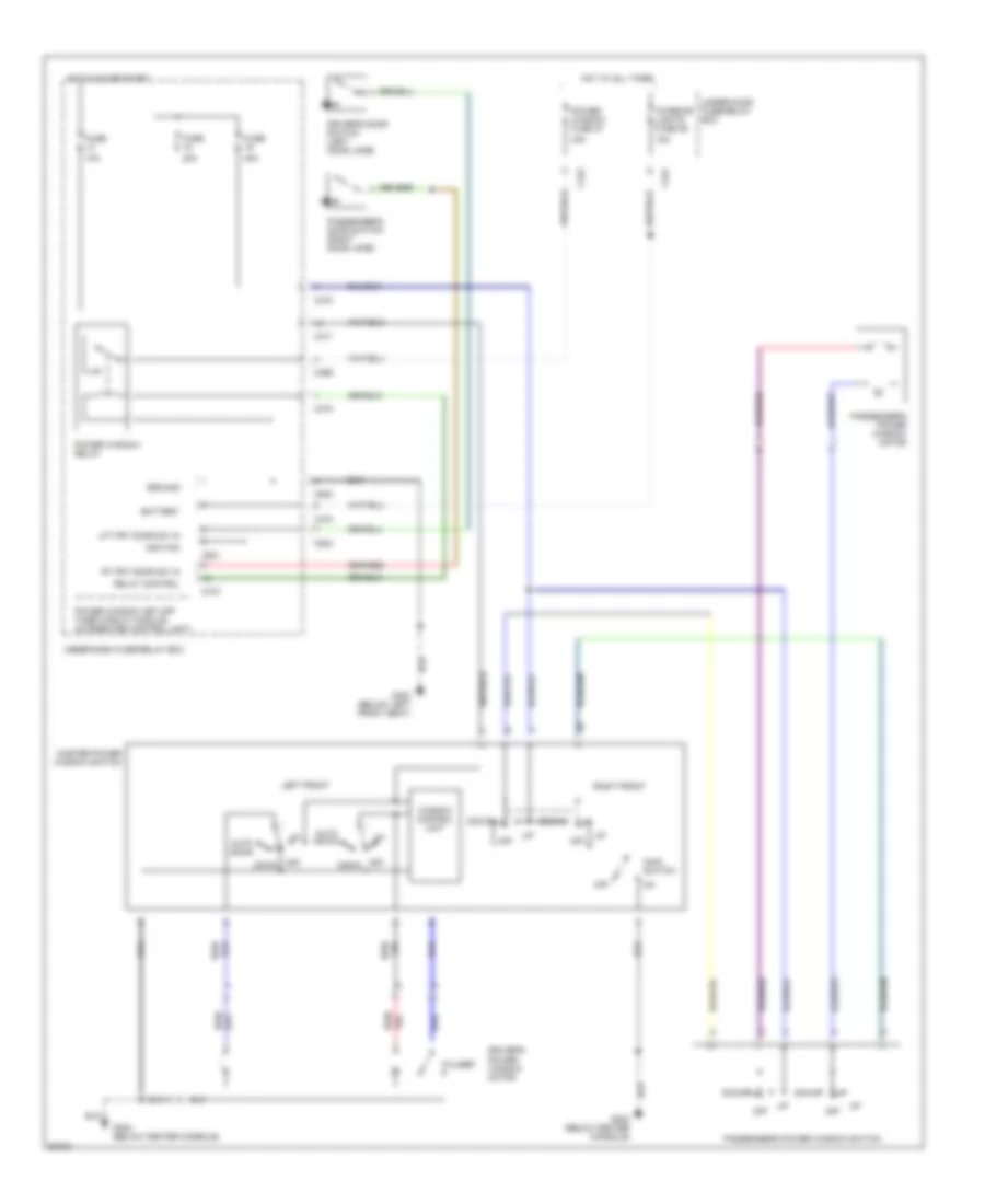 Электросхема стеклоподъемников для Honda Prelude Si 1996