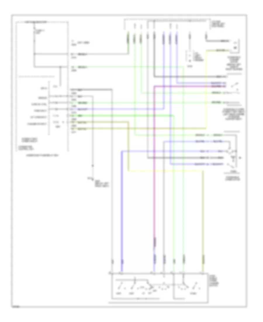 Электросхема стеклоочистителя, дворников и омывателя для Honda Prelude Si 1996