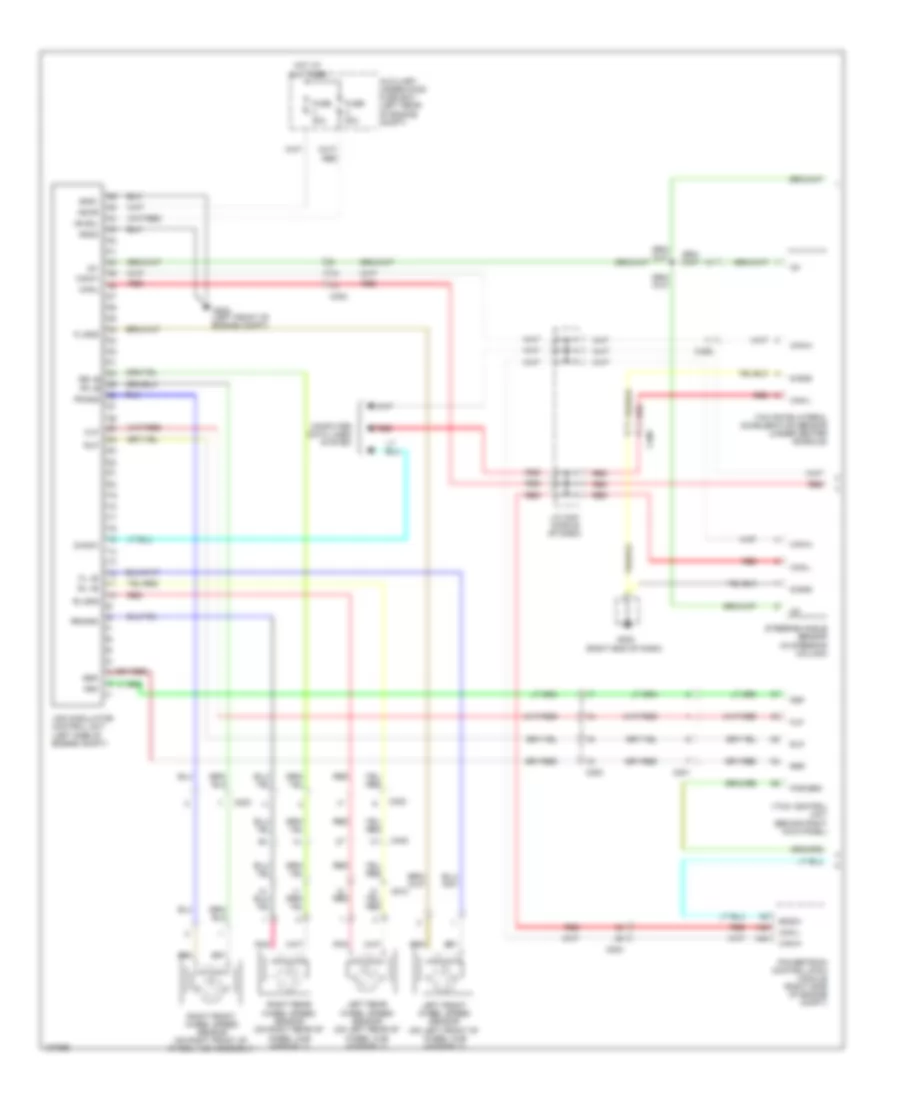 Электросхема антиблокировочной тормозной системы АБС (ABS) (1 из 2) для Honda Ridgeline RTL 2014