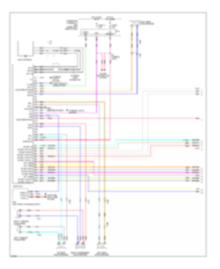 Radio Wiring Diagram, EX & LX without Навигация (1 из 2) для Honda Insight LX 2011