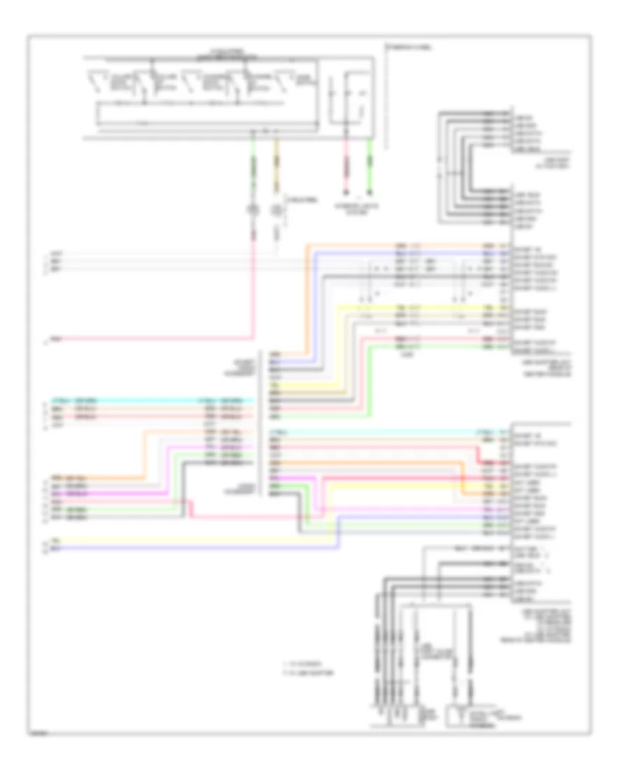 Radio Wiring Diagram, EX & LX without Навигация (2 из 2) для Honda Insight LX 2011