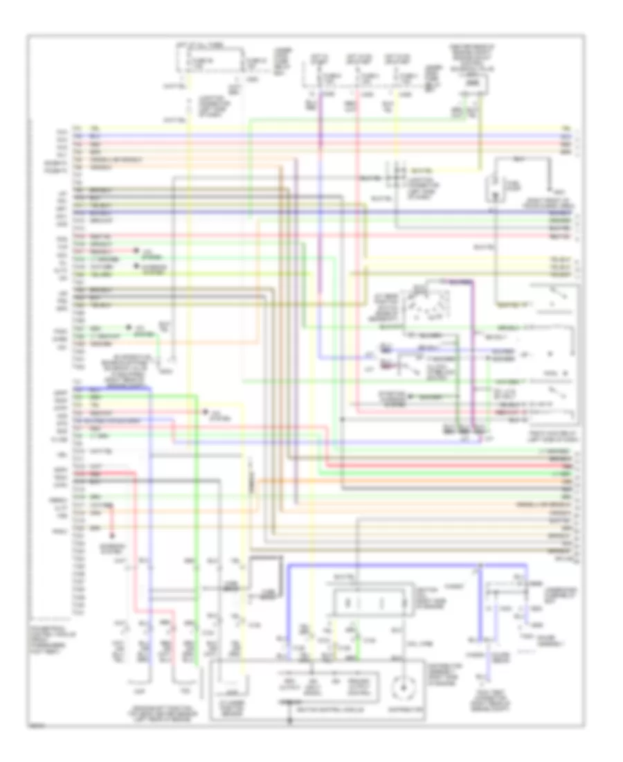2.2L, Engine Performance Wiring Diagrams, SE, DX, LX & Canada EX (1 из 3) для Honda Accord DX 1997