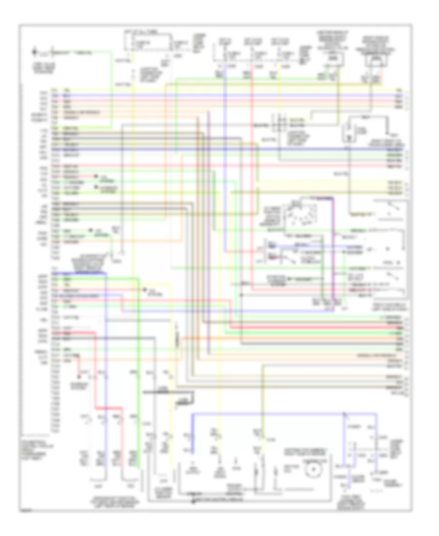 2.2L, Engine Performance Wiring Diagrams, USA EX & Canada EX-R (1 из 3) для Honda Accord DX 1997